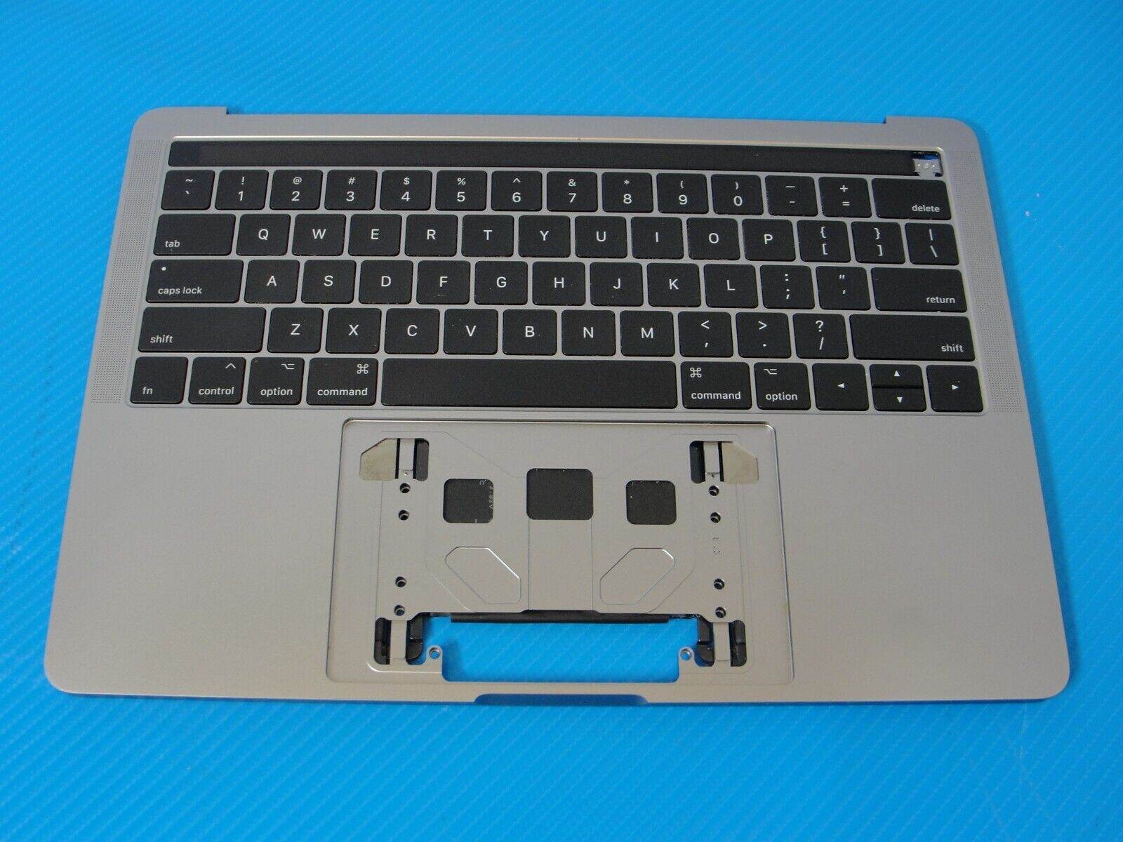 MacBook Pro A1706 13 2016 MLH12LL Top Case Battery Space Gray 661-05333 UNTESTED - Tested Computer Laptop Parts