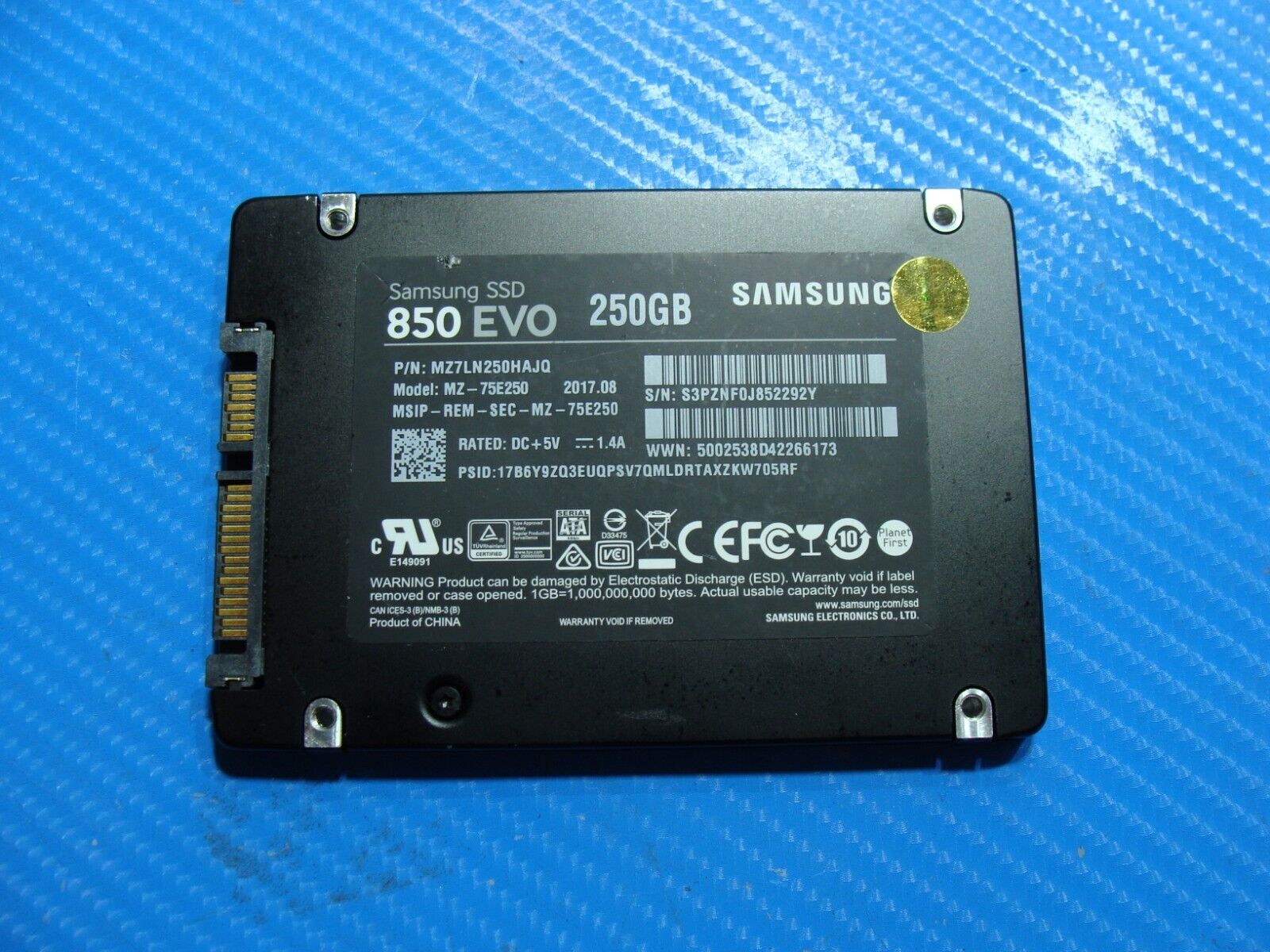 HP 800 G7 Samsung 250Gb Sata 2.5