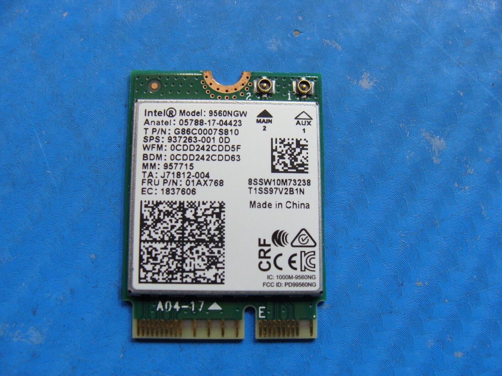 MSI P75 Creator 9SF 17.3 Genuine Laptop Wireless WiFi Card 9560NGW 01AX768