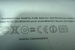 MacBook Pro 15"A1286 Late 2011 MD318LL/A OEM Bottom Case Housing 922-9754 #2GLP* Apple