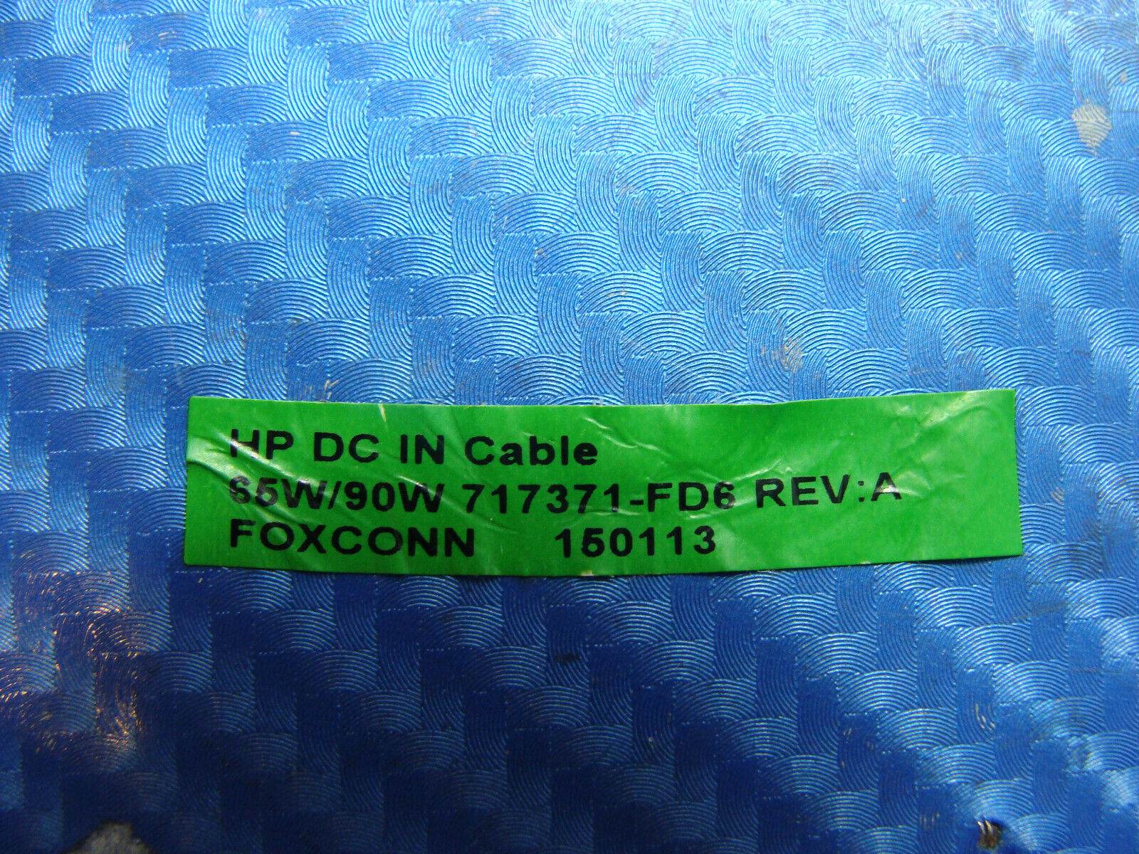 HP 15-r210dx 15.6'' Genuine Laptop DC IN Power Jack w/Cable 717371-FD6 ER* - Tested Computer Laptop Parts