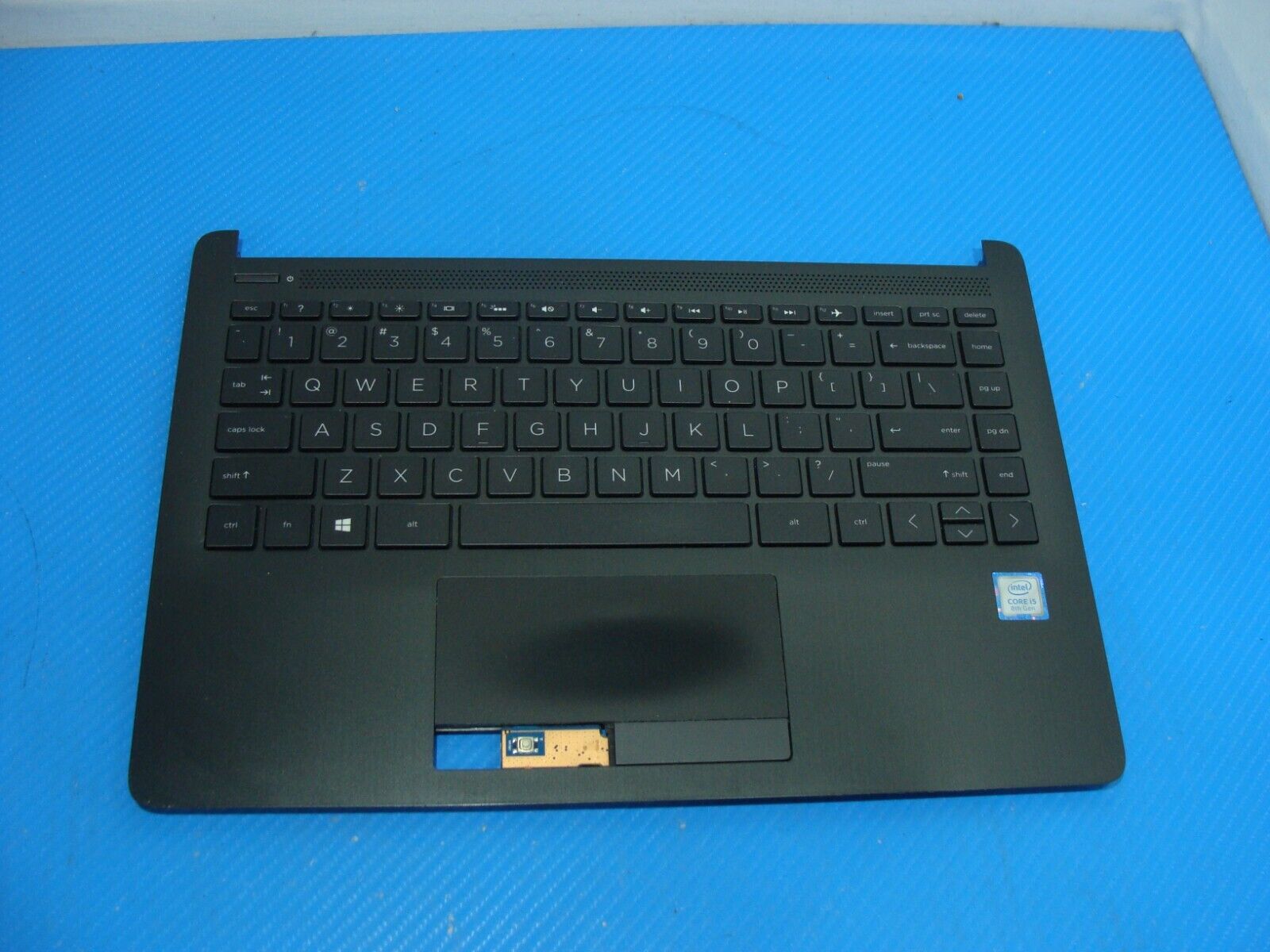 HP 14” 14-cf1015cl OEM Laptop Palmrest w/TouchPad Backlit Keyboard 6070B1306601