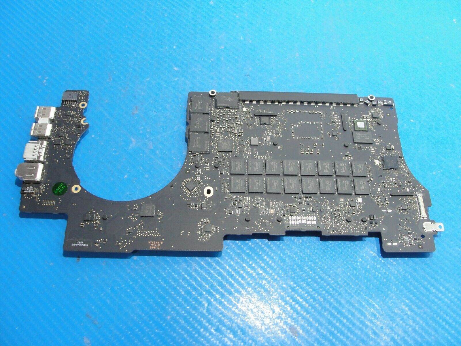 MacBook Pro A1398 15 2014 MGXC2LL i7-4870HQ 2.5GHz 16GB Logic Board 661-00679 DG - Tested Computer Laptop Parts