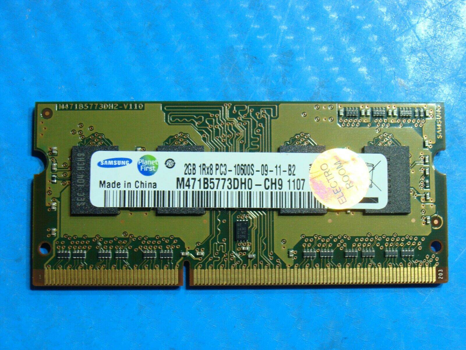 MacBook Pro A1297 SO-DIMM Samsung 2GB Memory RAM PC3-10600S M471B5773DH0-CH9 - Tested Computer Laptop Parts
