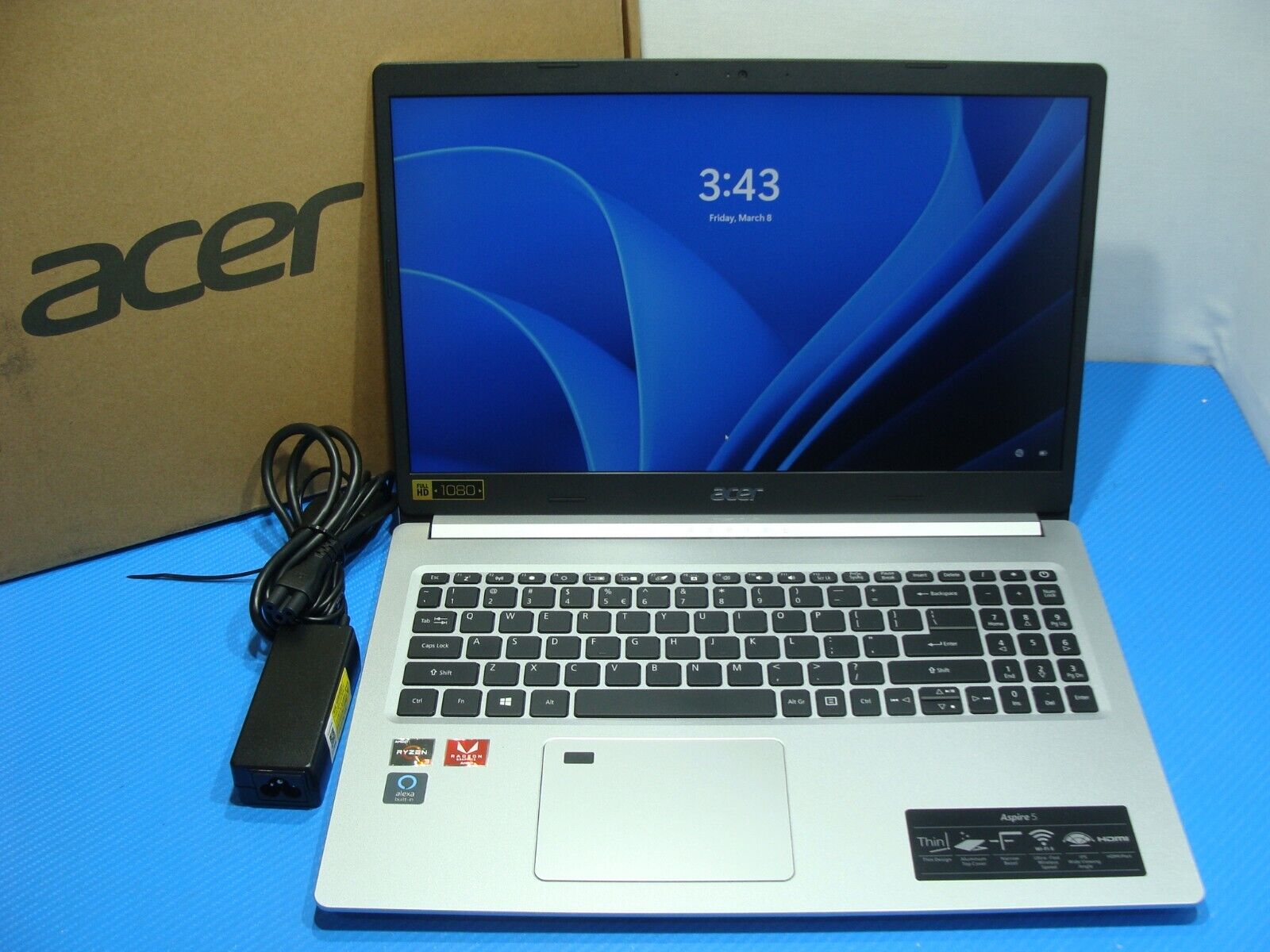 Acer Aspire 5 A515-46-R14K AMD Ryzen 3 3350U 2.1GHz 4GB 128GB SSD 15.6 FHD