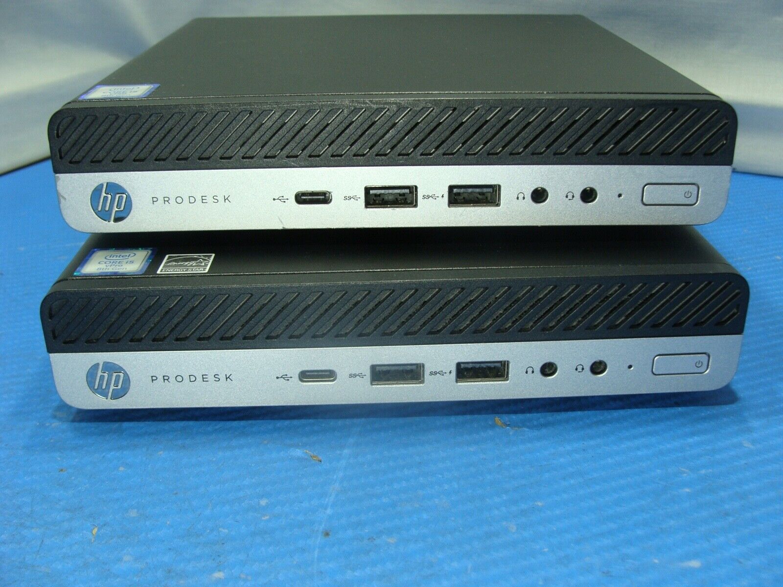 OB Lot of 2 Wifi SPL HP ProDesk 600 G4 DM Intel i5-8 Gen 2.10GHz 8GB 128GB W10P