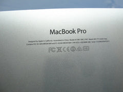 MacBook Pro A1398 15" Late 2013 ME294LL/A Genuine Bottom Case Silver 923-0671