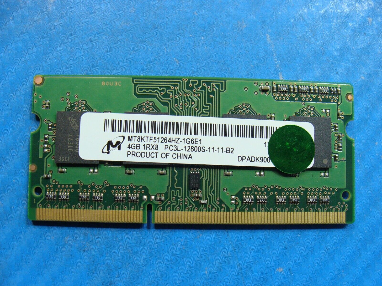 Lenovo X131E Micron 4GB 1Rx8 PC3L-12800S Memory RAM SO-DIMM MT8KTF51264HZ-1G6E1