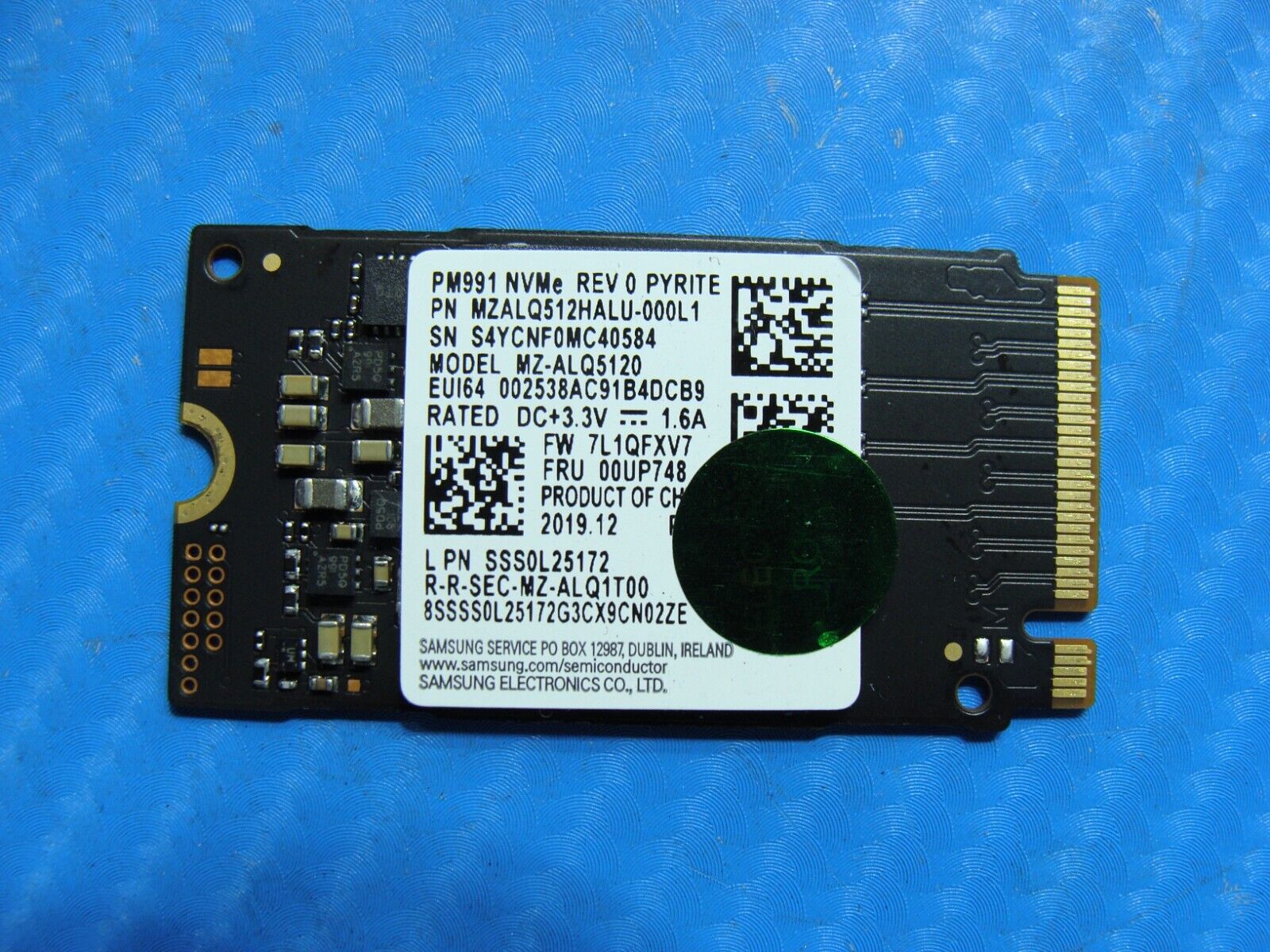 Lenovo E15 Samsung 512GB NVMe M.2 SSD Solid State Drive MZALQ512HALU-000L1