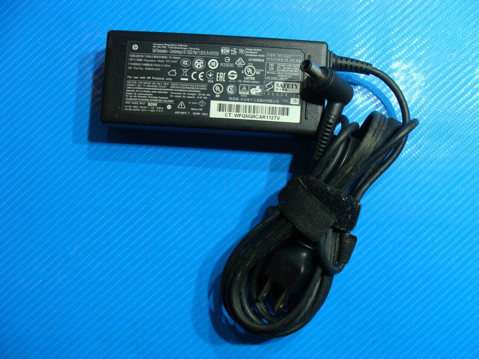 Genuine HP AC Power Adapter Charger 90w P/N 619752-001 848054-003 19.5V - Tested Computer Laptop Parts