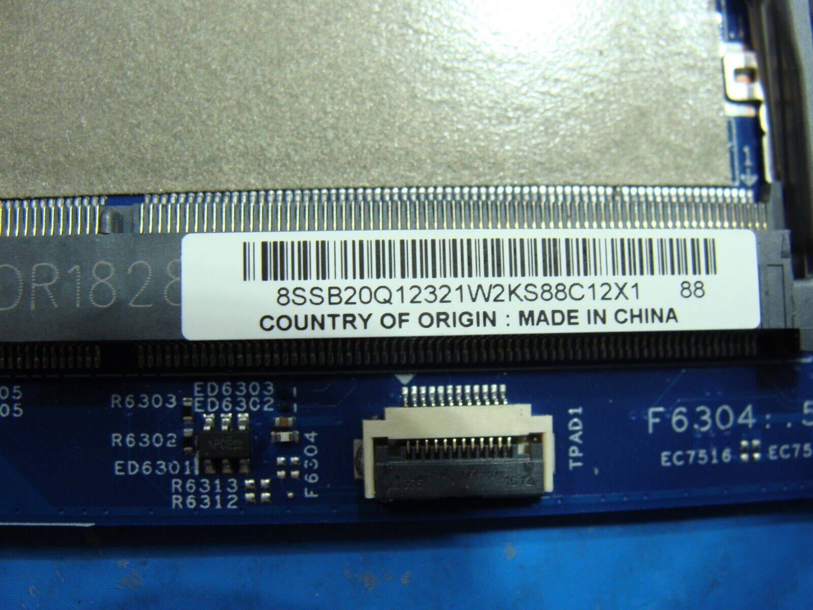 Lenovo ThinkPad T580 15.6 OEM Intel i7-8650U 1.9GHz Motherboard 448.0CW06.0011