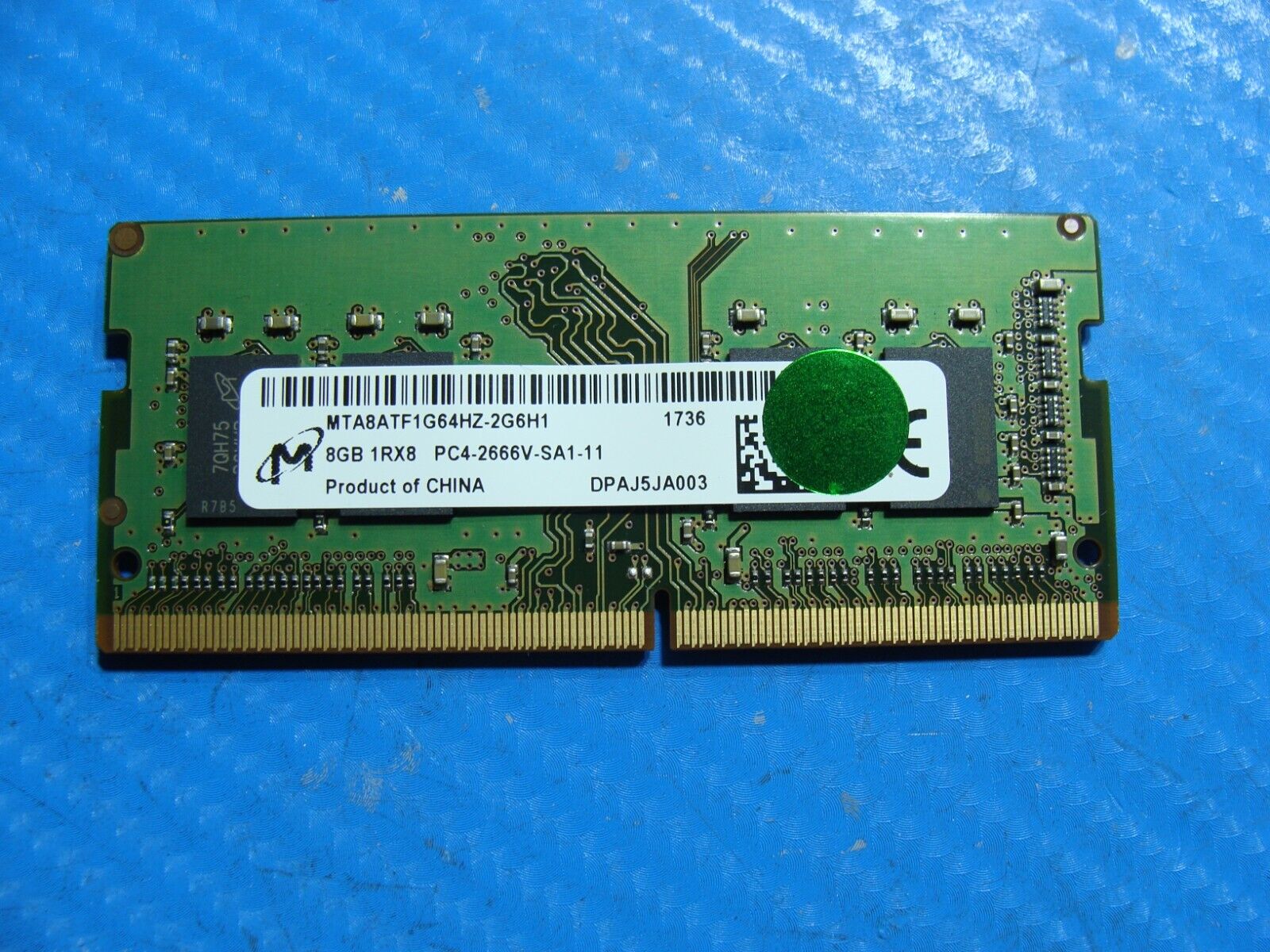 HP 14u G4 Micron 8GB 1Rx8 PC4-2666V Memory RAM MTA8ATF1G64HZ-2G6H1