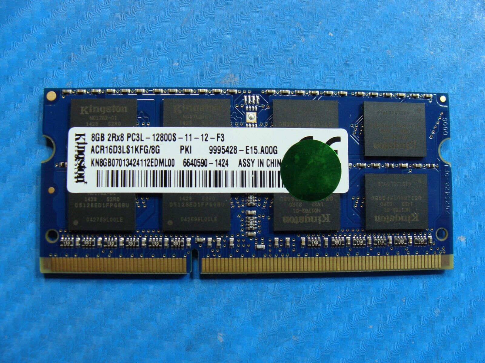 Acer E5-511P-C9BM Kingston 8GB PC3L-12800S SO-DIMM Memory RAM ACR16D3LS1KFG/8G