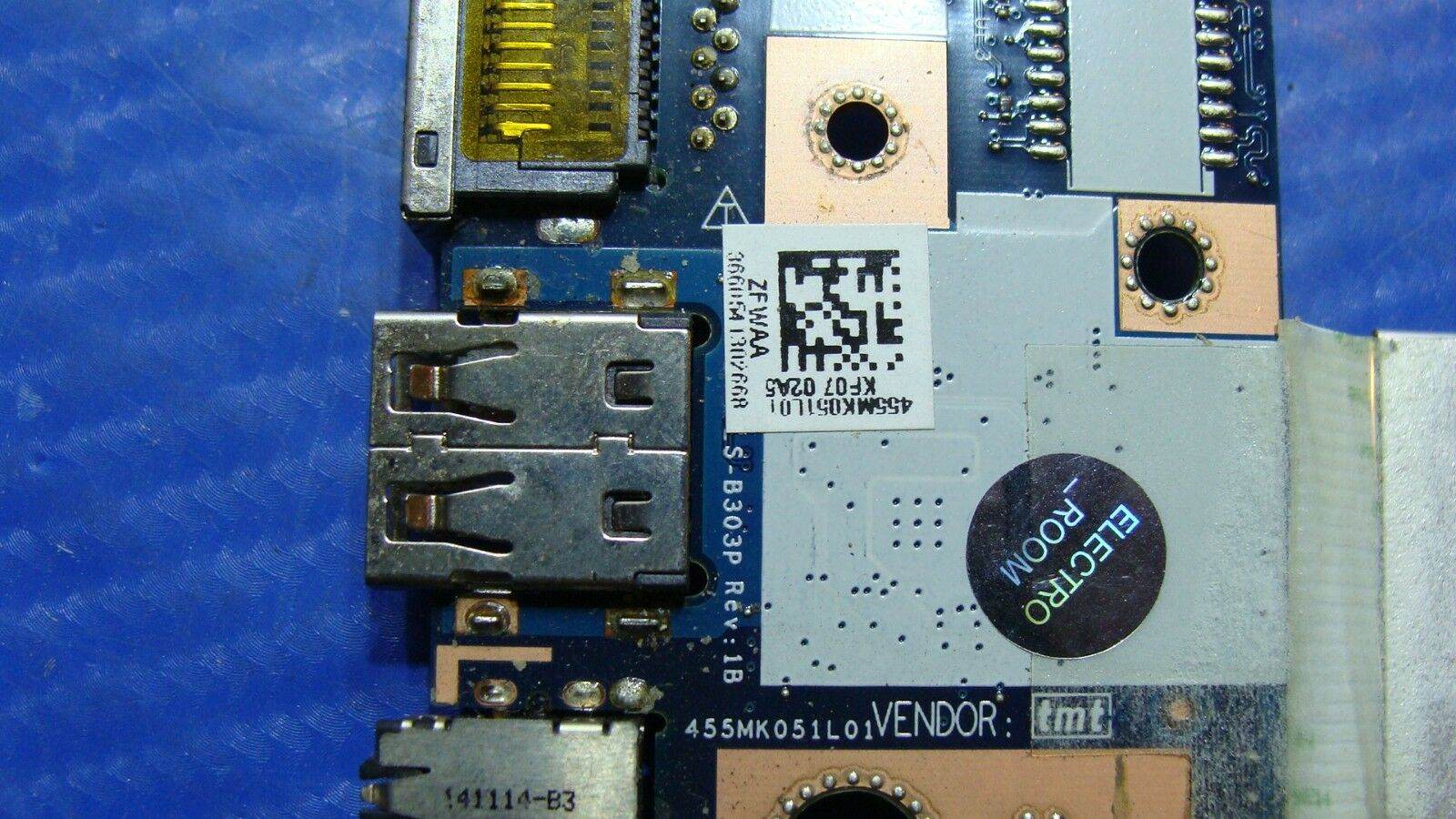 Toshiba Satellite C50-B Genuine Laptop USB Audio LAN Board w/Cable LS-B303P - Tested Computer Laptop Parts