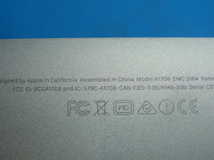 MacBook Pro A1708 13" 2017 MPXQ2LL/A SpaceGray Bottom Case 923-01784 