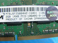 MacBook A1278 SO-DIMM Micron 2GB Memory PC3-10600S-9-10-B1 MT8JSF25664HZ-1G4D1 - Tested Computer Laptop Parts