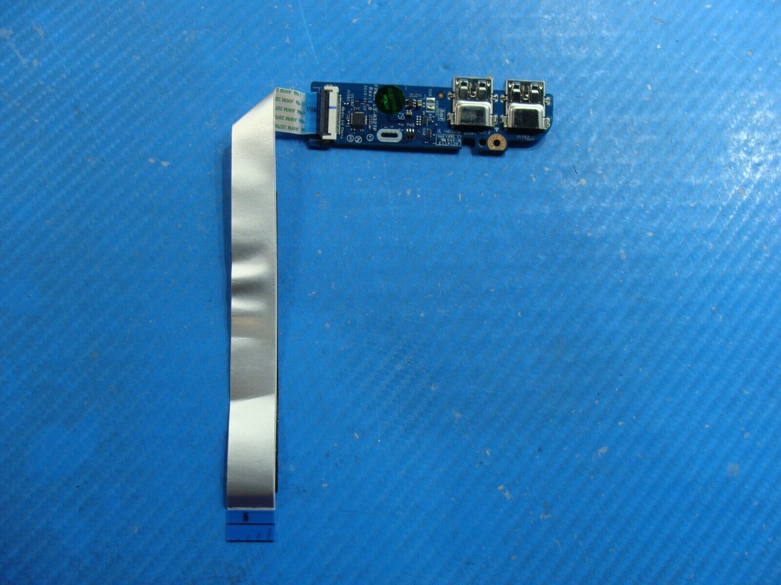 HP 15.6 15-dw0043dx Genuine Laptop Dual USB Port Board w/Cable LS-H327P