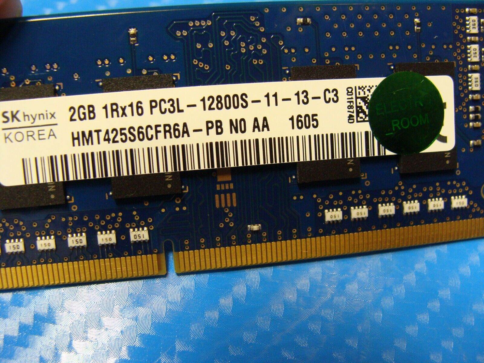 HP 15-af123cl So-Dimm SK Hynix 2GB 1Rx16 Memory RAM PC3L-12800S HMT425S6CFR6A-PB - Tested Computer Laptop Parts