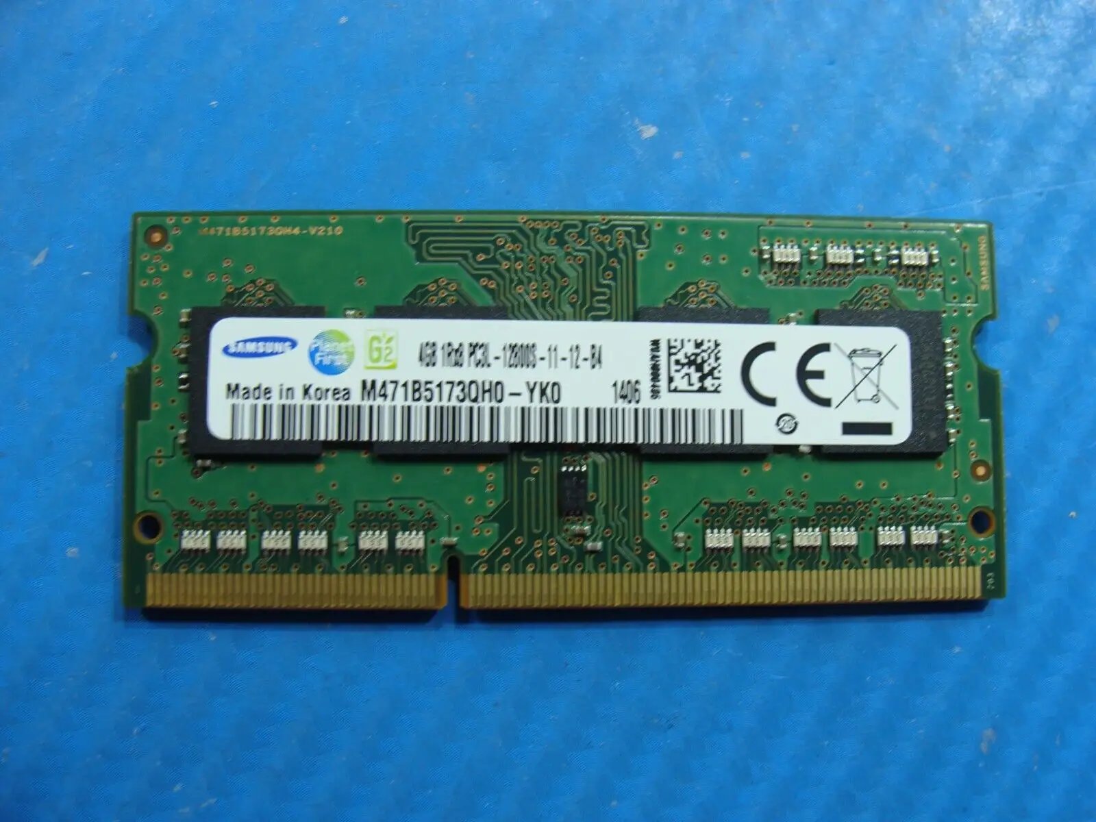 Toshiba E45t-A4100 Samsung Memory RAM 4GB 1Rx8 PC3L-12800S M471B5173QH0-YK0