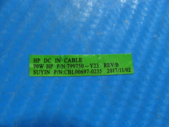 HP 15-cc183cl 15.6" Genuine Laptop DC IN Power Jack w/Cable 799750-Y23