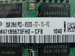 MacBook Pro A1278 SO-DIMM Samsung 2GB Memory RAM PC3-8500S M471B5673FH0-CF8 - Tested Computer Laptop Parts