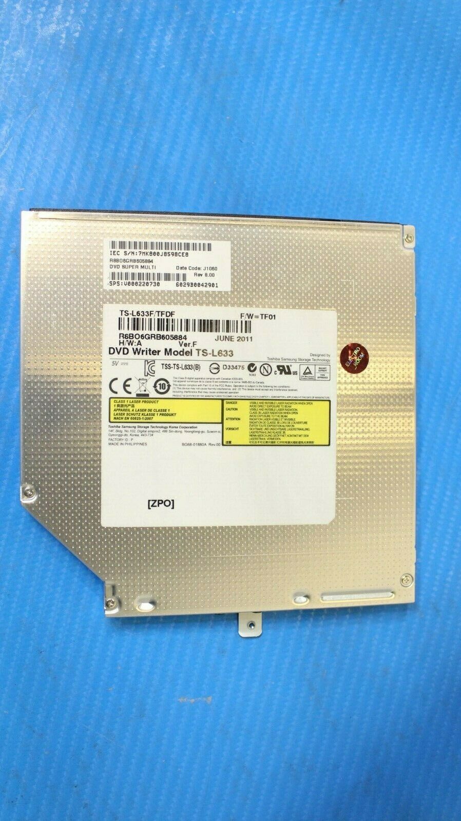 Toshiba Satellite 15.6 C655-S5212 OEM DVD-RW Drive TS-L633 V000220730 - Laptop Parts - Buy Authentic Computer Parts - Top Seller Ebay