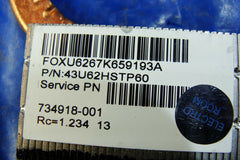 HP Pavilion 14-f020us 14" Genuine CPU Cooling Heatsink 734918-001 43U62HSTP40 HP