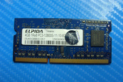 HP 14-b110us Elpida 4Gb 1rx8 pc3-12800s SO-DIMM Memory RAM ebj40ug8bbu0-gn-f - Tested Computer Laptop Parts