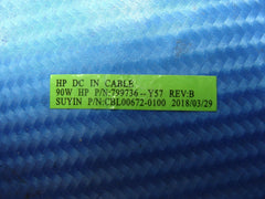 HP 15-da0006ds 15.6" Genuine Laptop DC IN Power Jack w/Cable 799736-Y57 HP