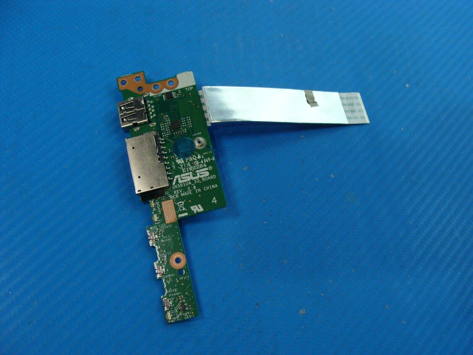 Asus 15.6” Q525UA-BI7T11 Genuine Laptop USB Card Reader Board w/Cable - Tested Computer Laptop Parts
