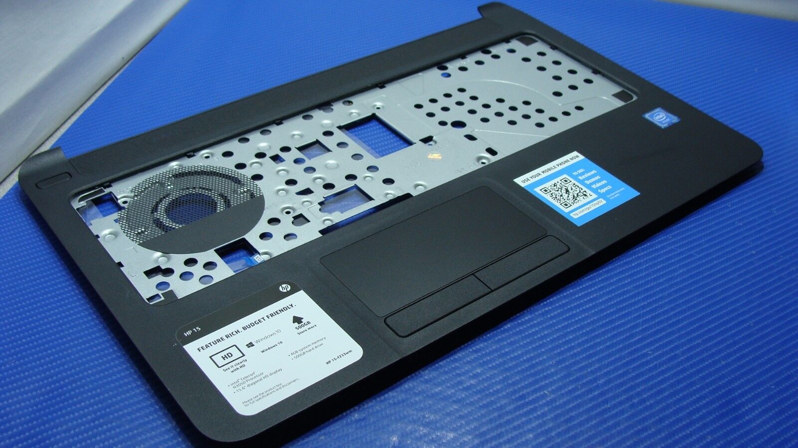 HP 15.6 15-f233wm Genuine Laptop Palmrest w/TouchPad Black 34U96TP203