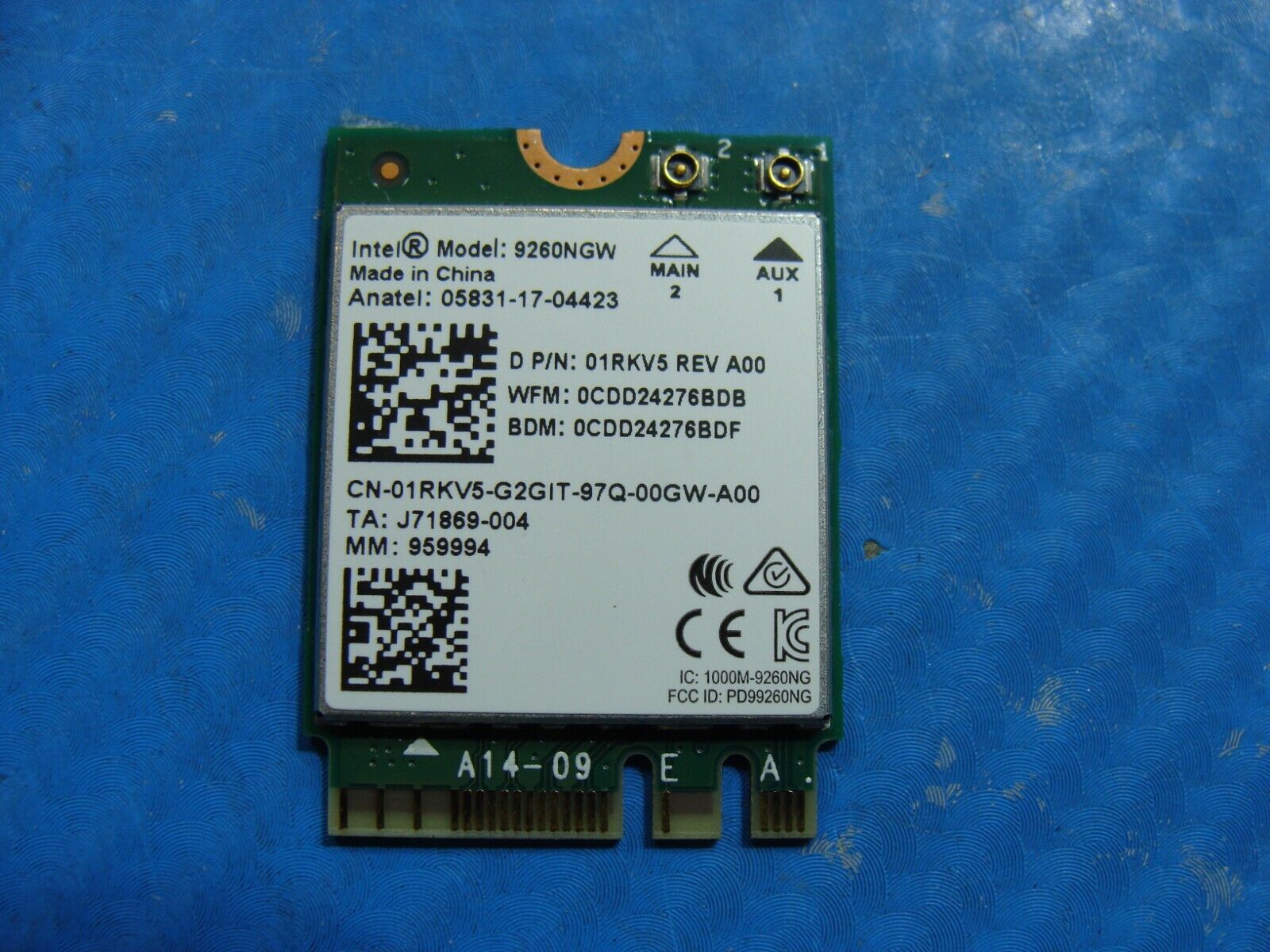 Dell Precision 7530 15.6 WiFi Wireless Card 1RKV5 9260NGW