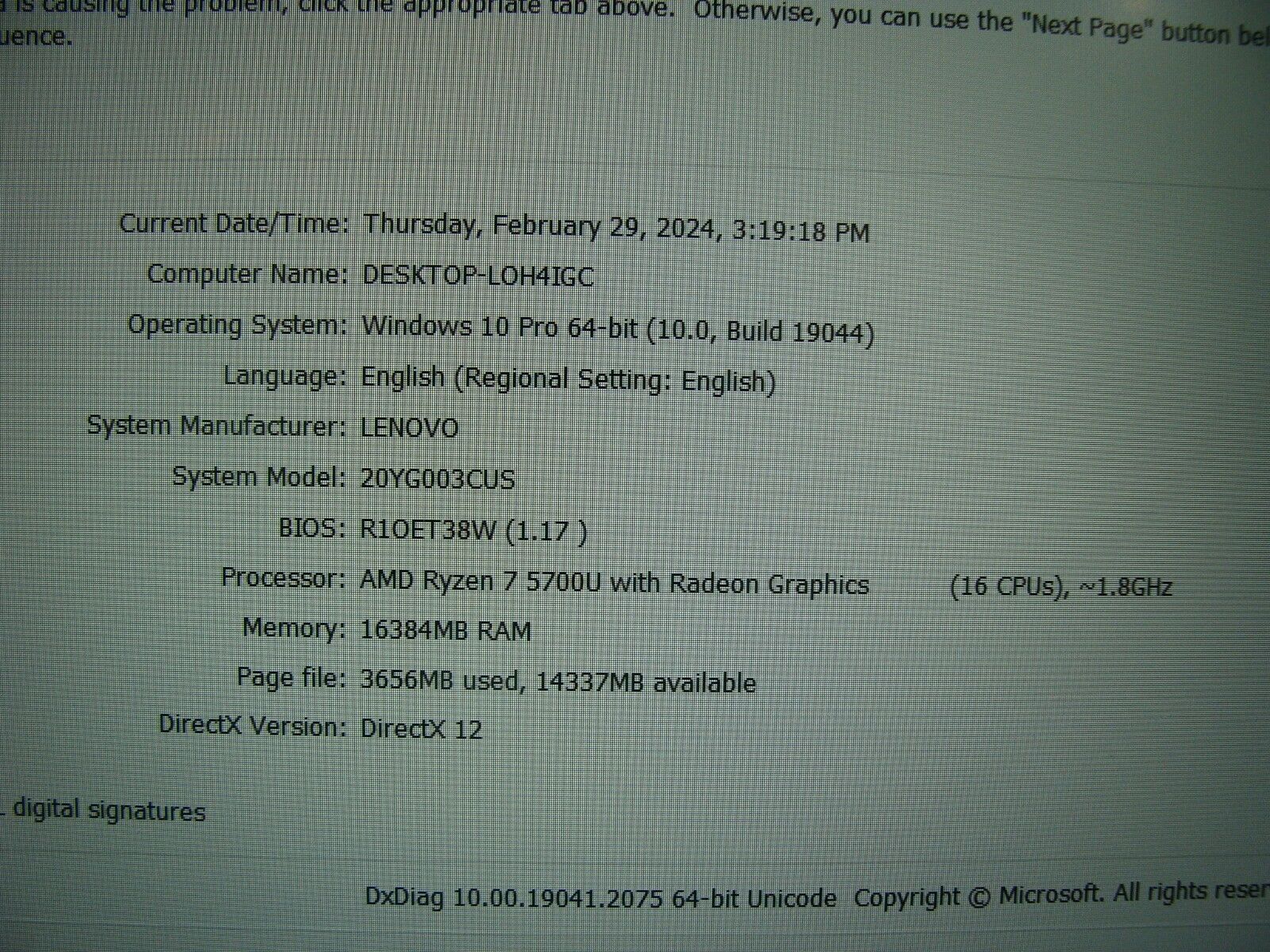 Lenovo ThinkPad E15 Gen3 15.6FHD AMD Radeon 7 5700U 1.8Ghz 16GB 512GB +Charger