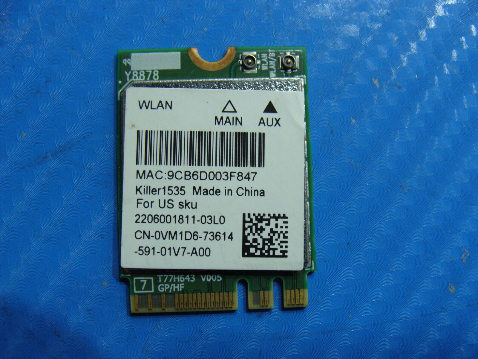 Dell Alienware 17.3” 17 R3 Genuine Wireless WiFi Card QCNFA364A VM1D6