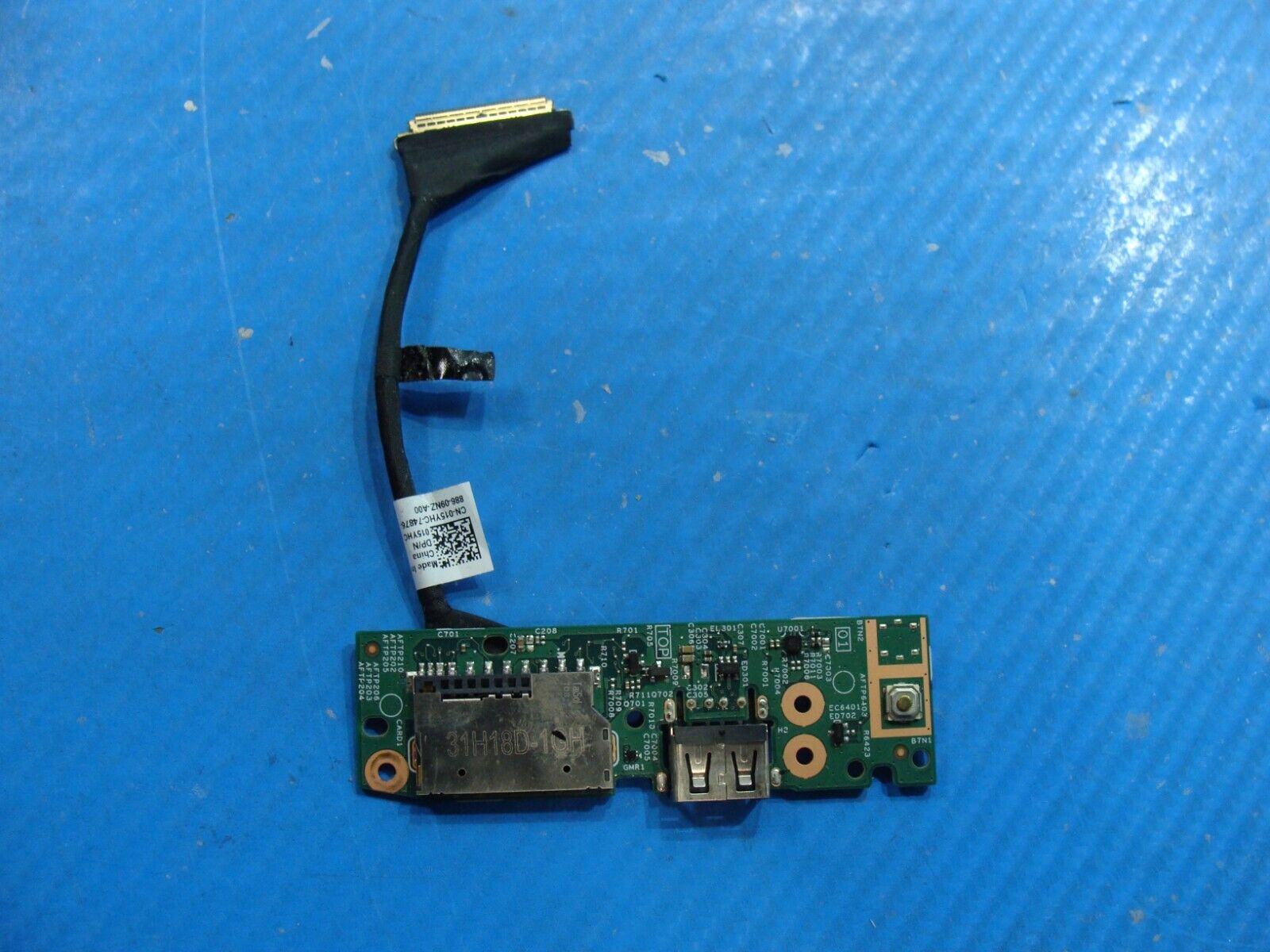 Dell Inspiron 14” 5482 2in1 Power Button USB SD Card Reader Board w/Cable 2Y03W