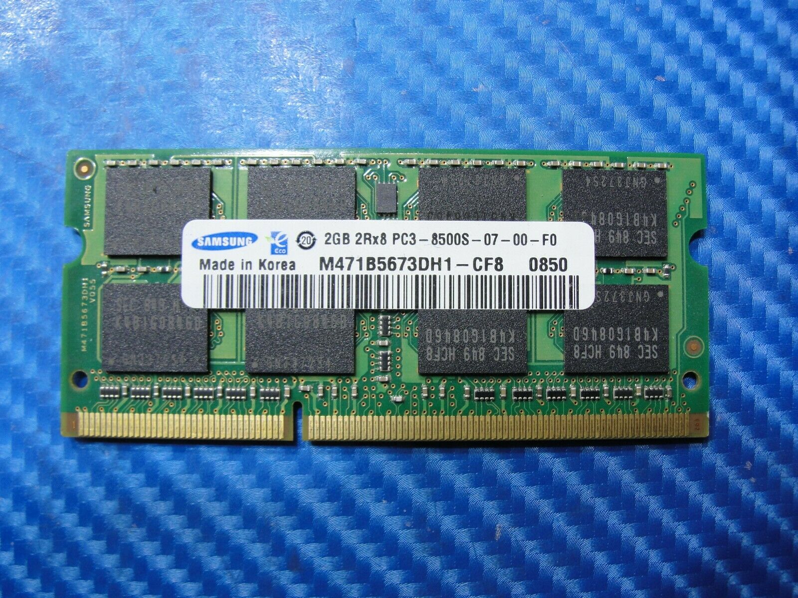 Apple A1286 Samsung 2GB 2Rx8 PC3-8500S SO-DIMM Memory RAM M471B5673DH1-CF8 #1 Apple