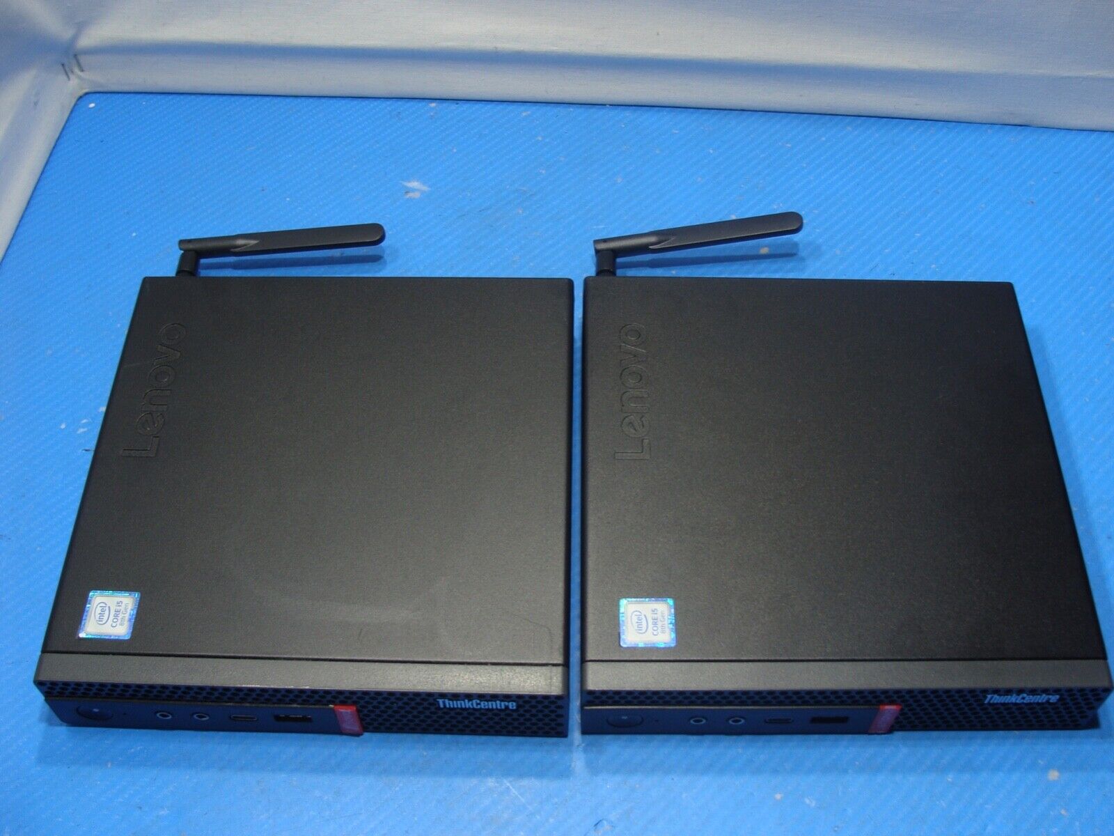 Lot of 2 Lenovo ThinkCentre M720Q SFF Core i5-8400T 1.7GHz 8GB 256GB SSD BT+WIFI
