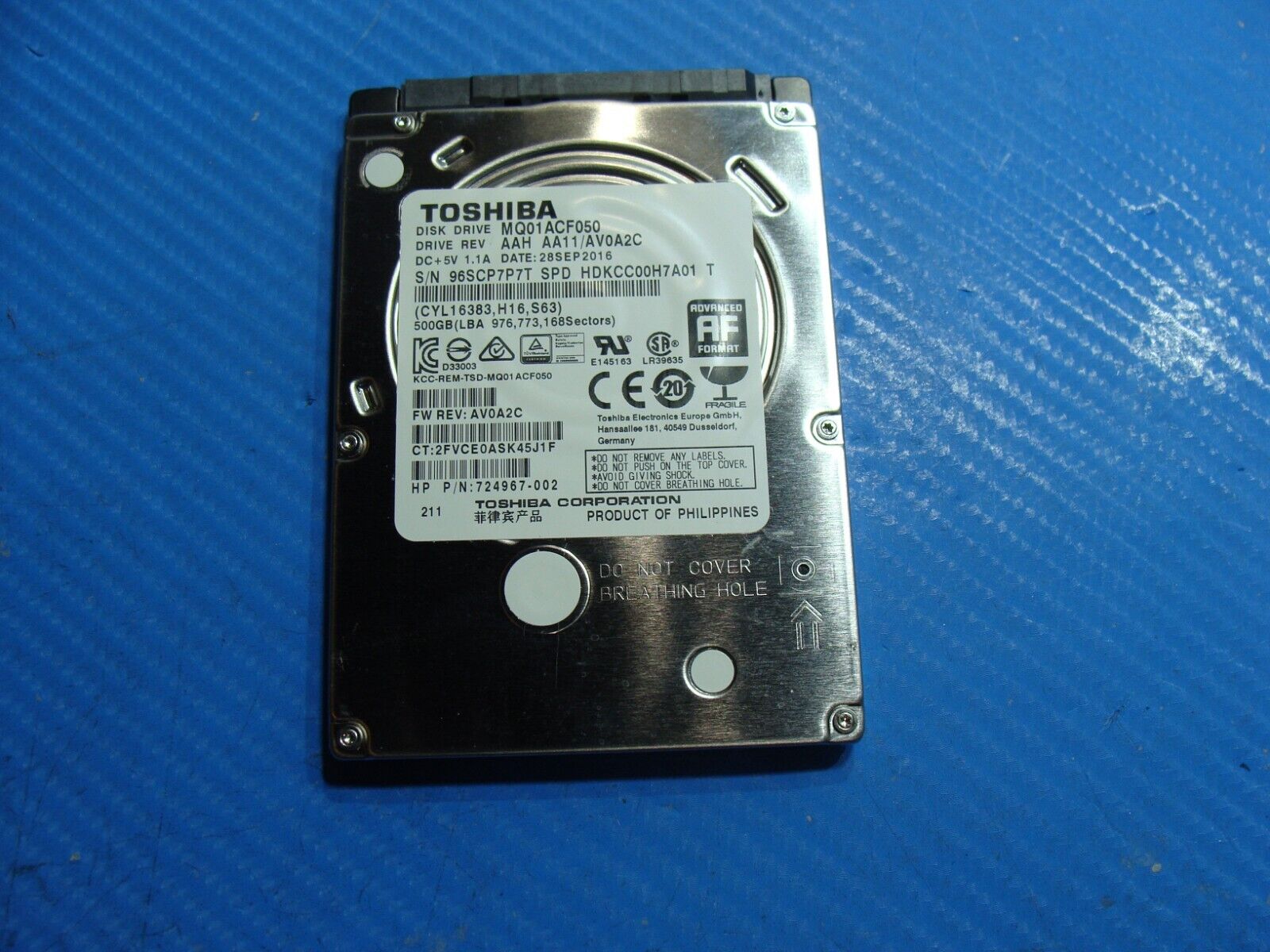 HP 440 G4 Toshiba 500GB 2.5