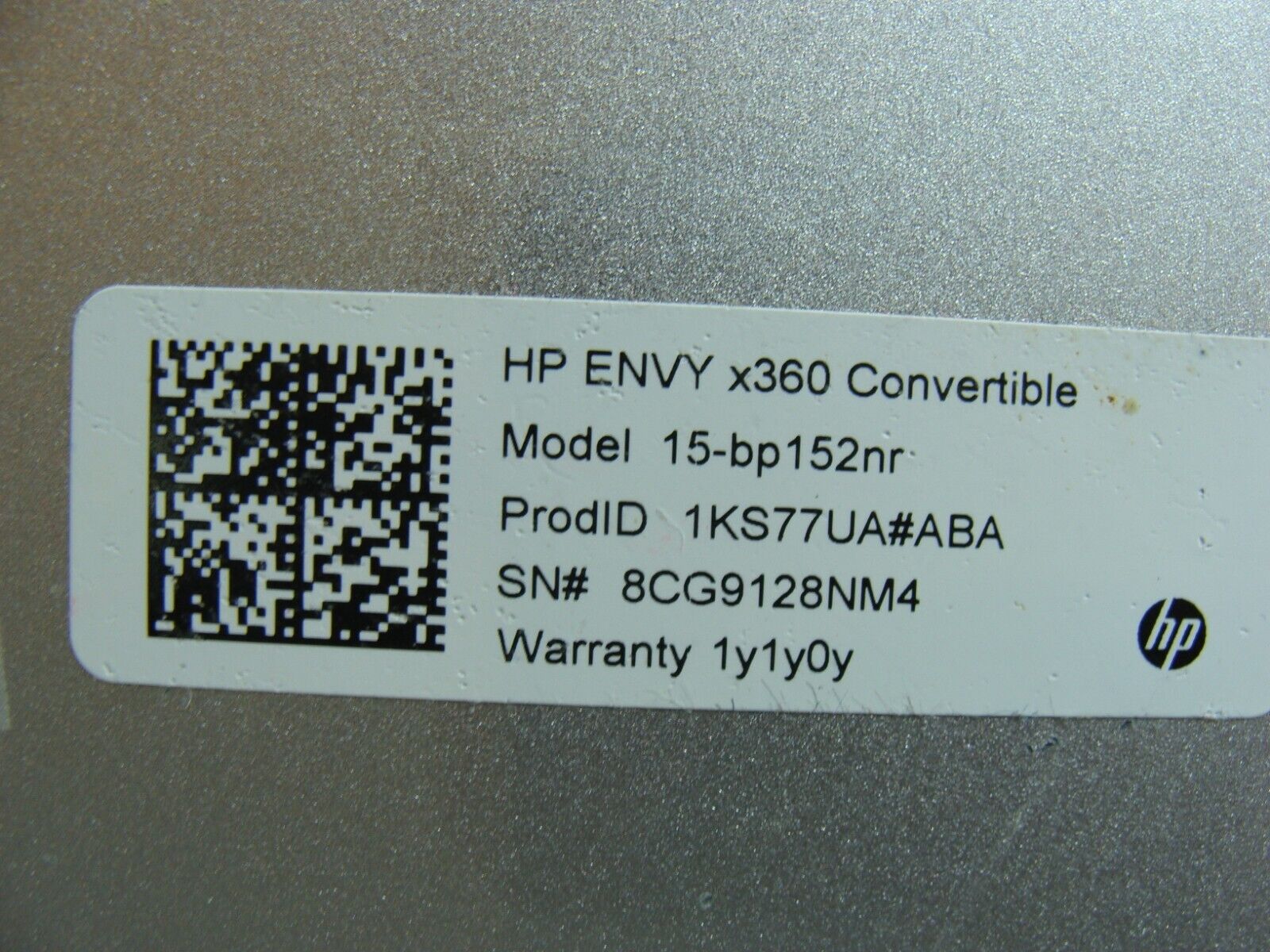 HP Envy x360 15-bp152nr 15.6