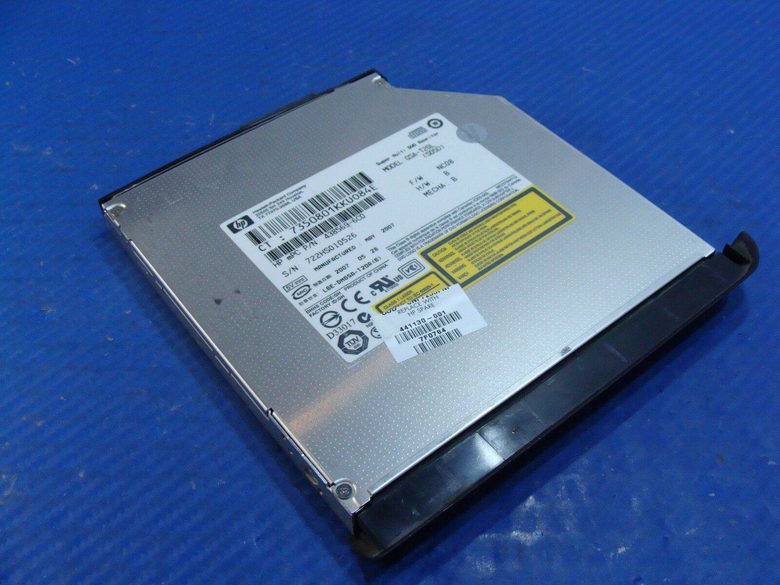 HP Pavilion TX1215NR 12.1 Super Multi DVD±RW Burner Drive GSA-T20L 441130-001 ER - Tested Computer Laptop Parts