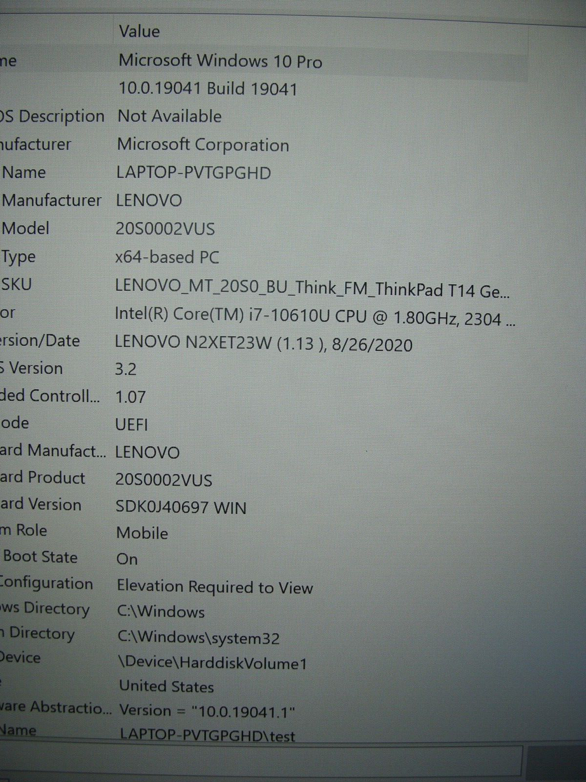 NEW Lenovo ThinkPad T14 Gen 1 14 Touch Intel i7-10 GEN vPro 16GB ram 512GB SSD