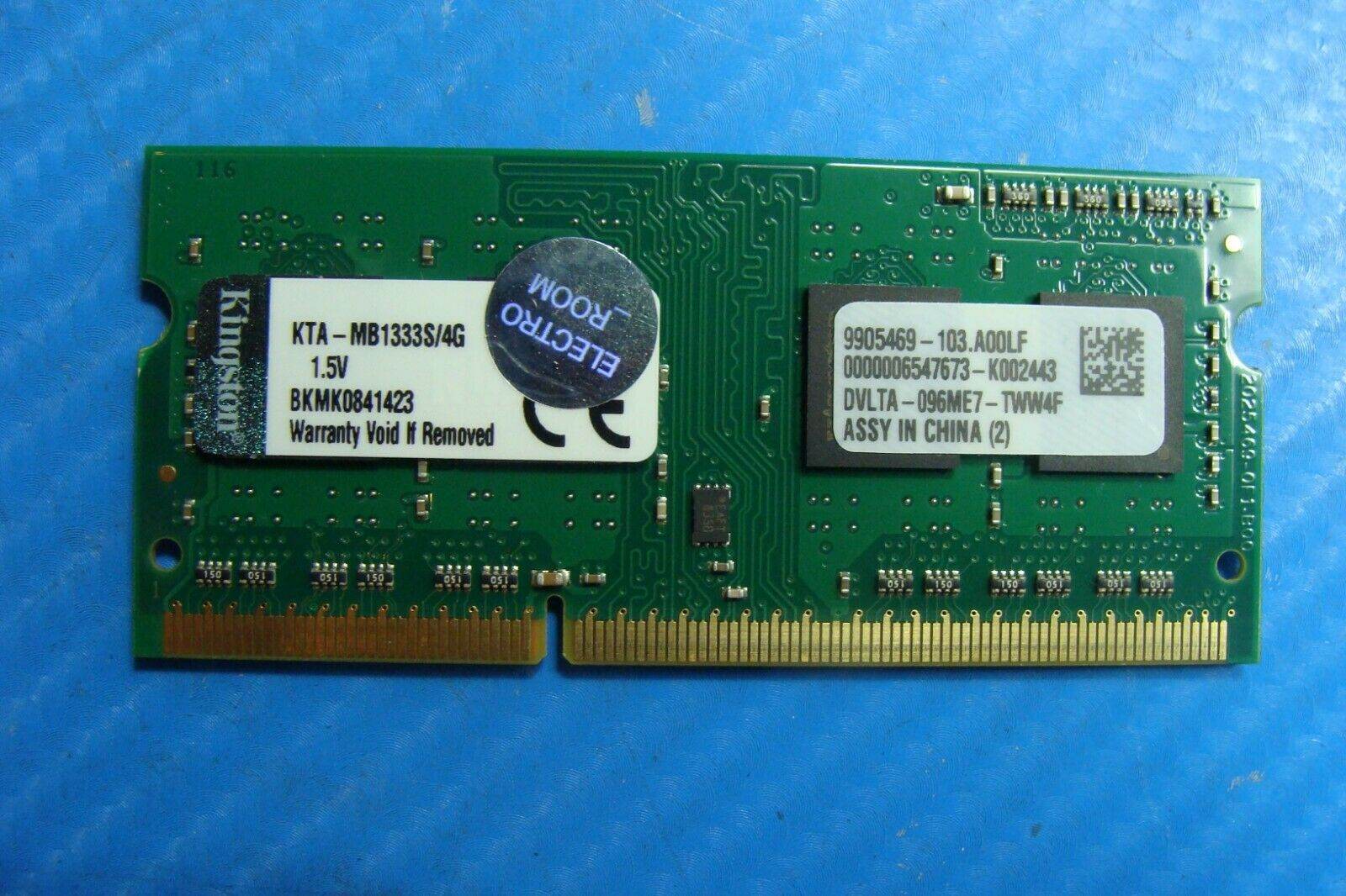 MacBook Pro A1286 Kingston 4Gb Memory So-Dimm kta-mb1333s/4g 9905469-103.a00lf - Tested Computer Laptop Parts