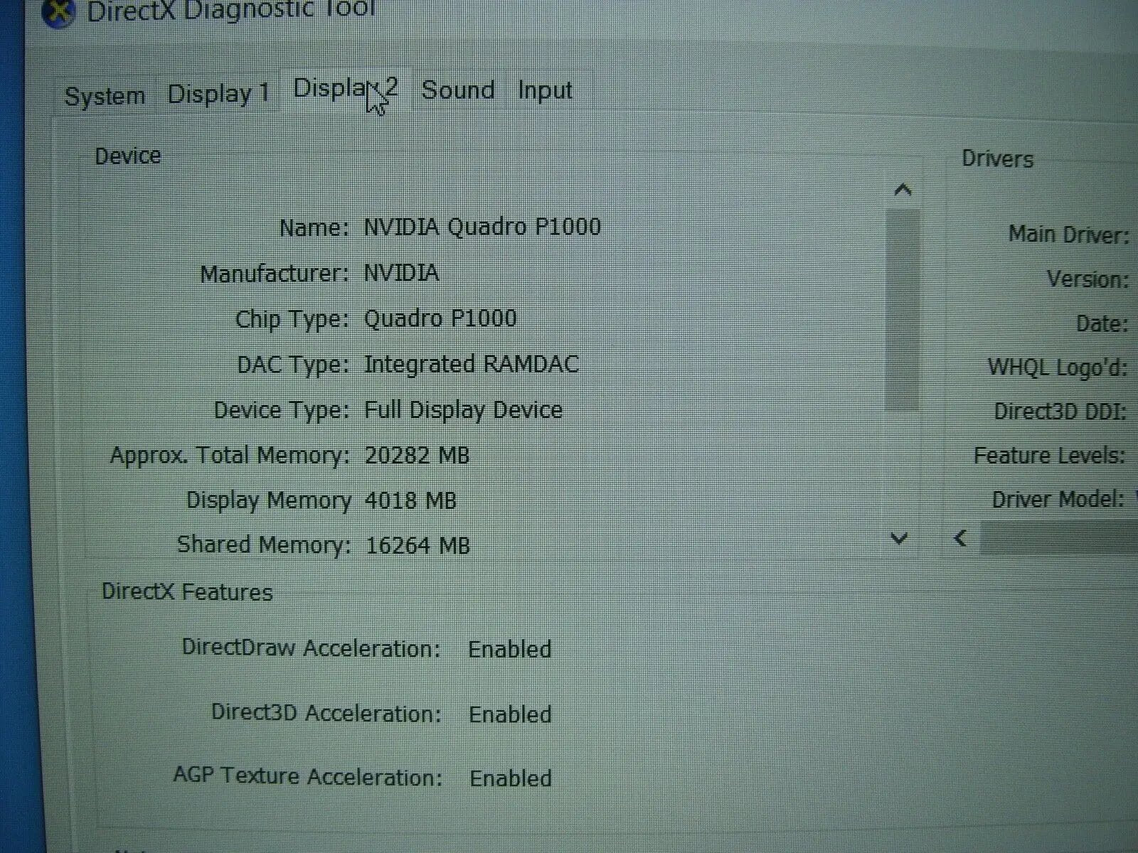 Robust Dell Precision 7530 Intel i5-8400H 2.5GHz 32GB RAM 256GB SSD Quadro P1000