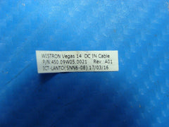 Dell Inspiron 15 3567 15.6" DC IN Power Jack w/Cable 450.09W05.0021 