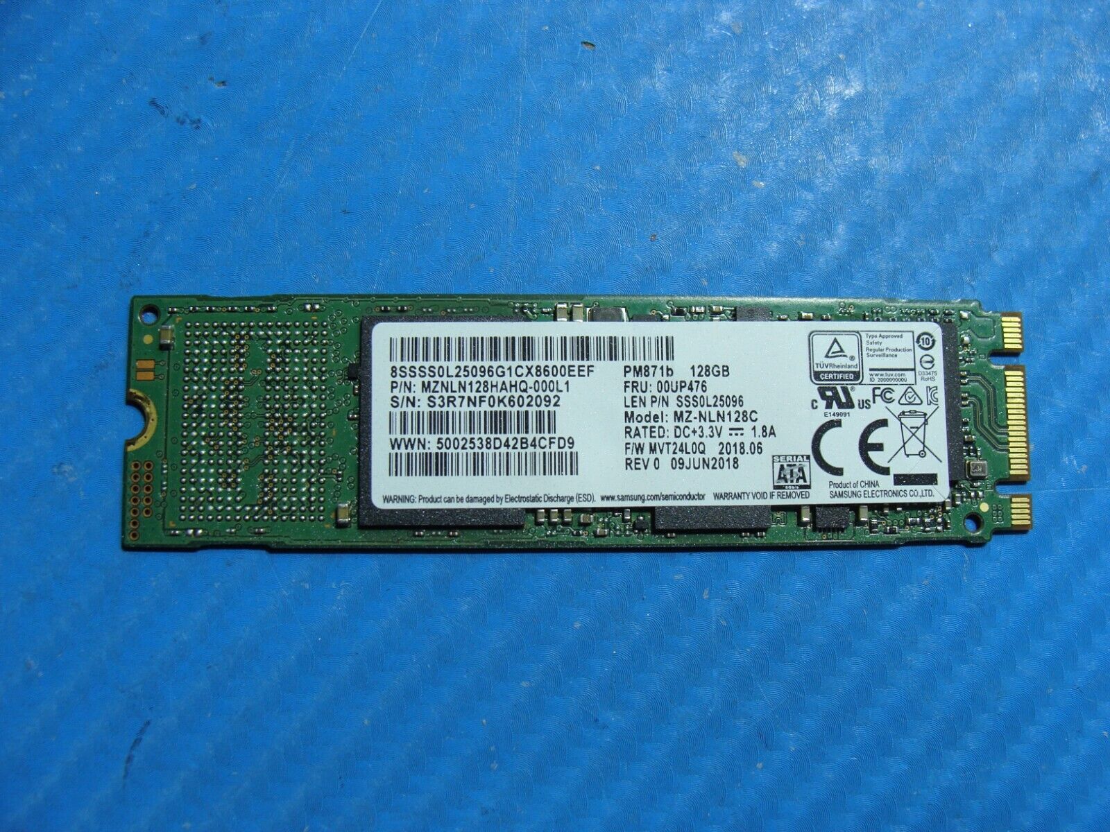 Dell 3190 Samsung 128GB SATA M.2 SSD Solid State Drive MZNLN128HAHQ-000L1
