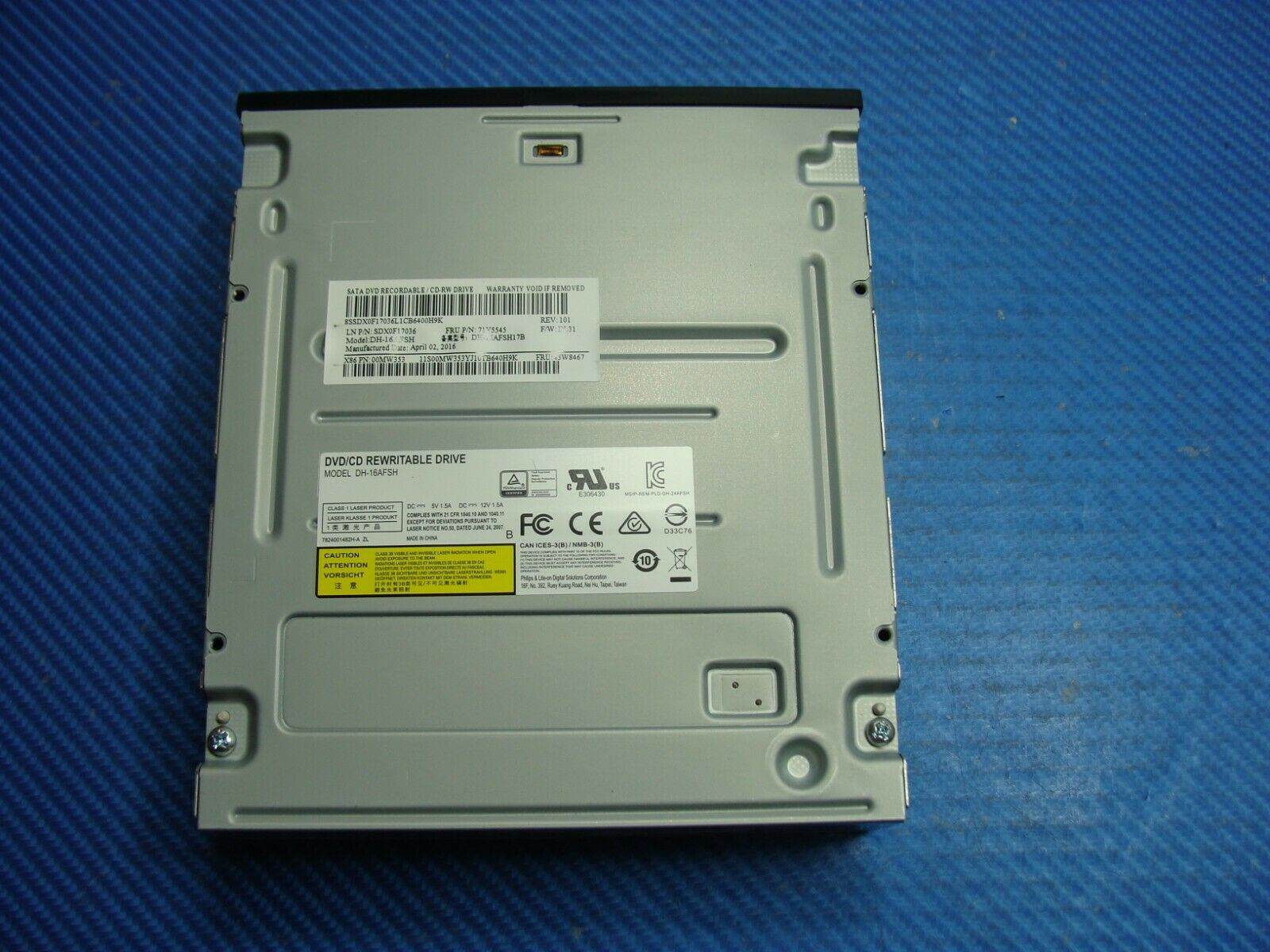 Lenovo H30-05 Desktop Genuine DVD/CD Burner Drive DH-16AFSH 71Y5545 ER* - Tested Computer Laptop Parts