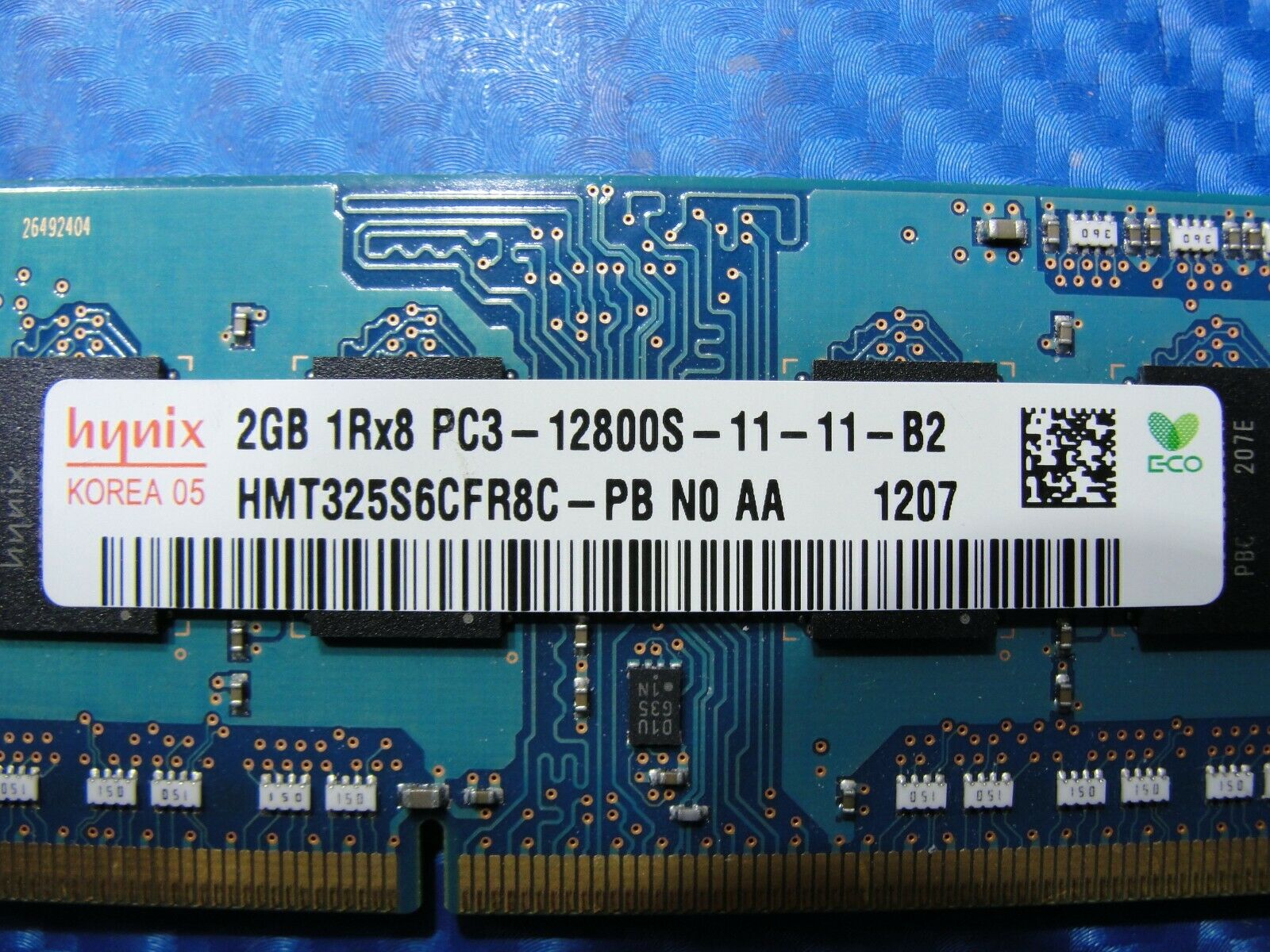 Apple A1297 Hynix 2GB 1Rx8 PC3-12800S SO-DIMM Memory RAM HMT325S6CFR8C-PB #1 Hynix