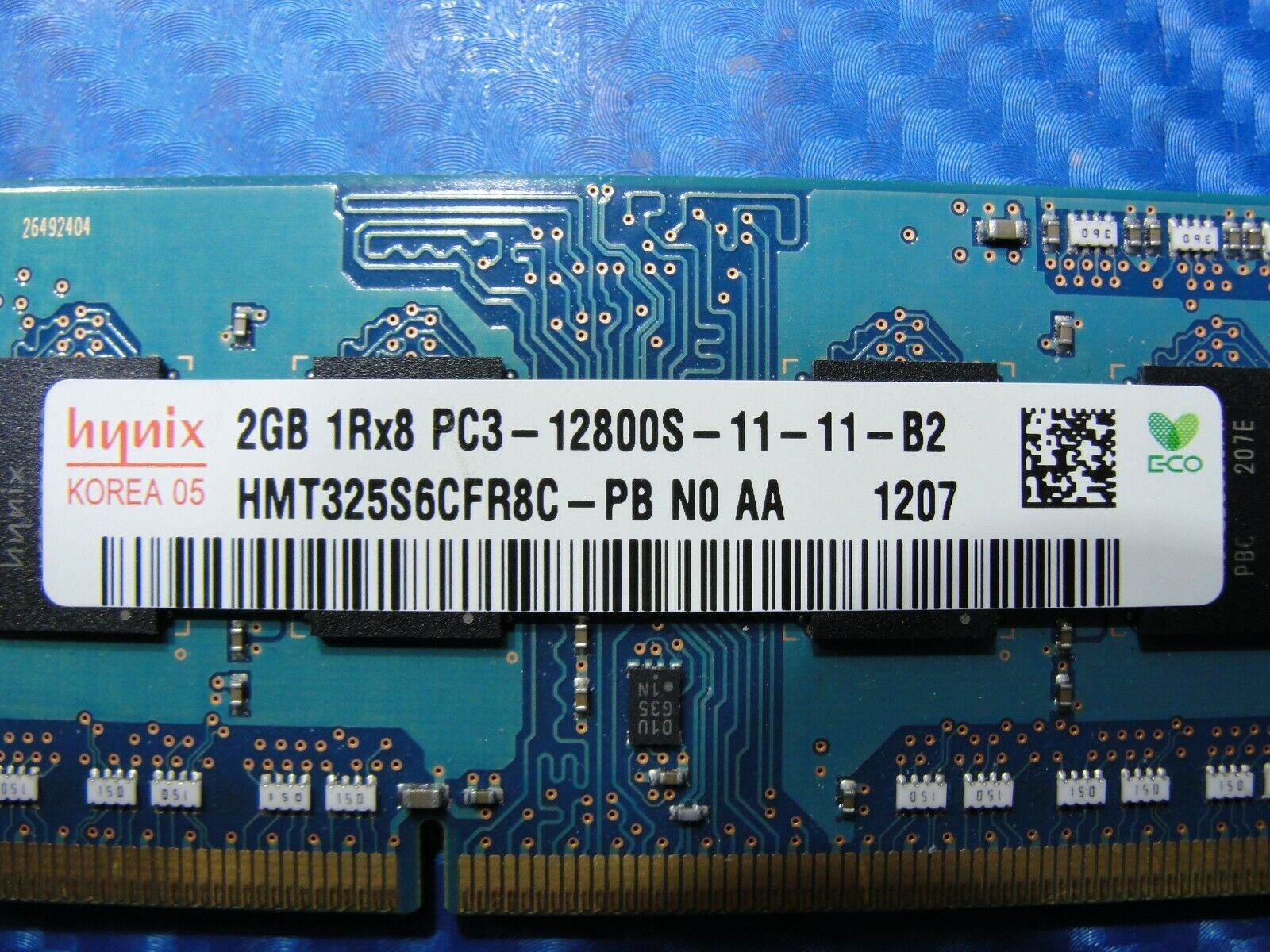 Apple A1297 Hynix 2GB 1Rx8 PC3-12800S SO-DIMM Memory RAM HMT325S6CFR8C-PB #1 - Tested Computer Laptop Parts