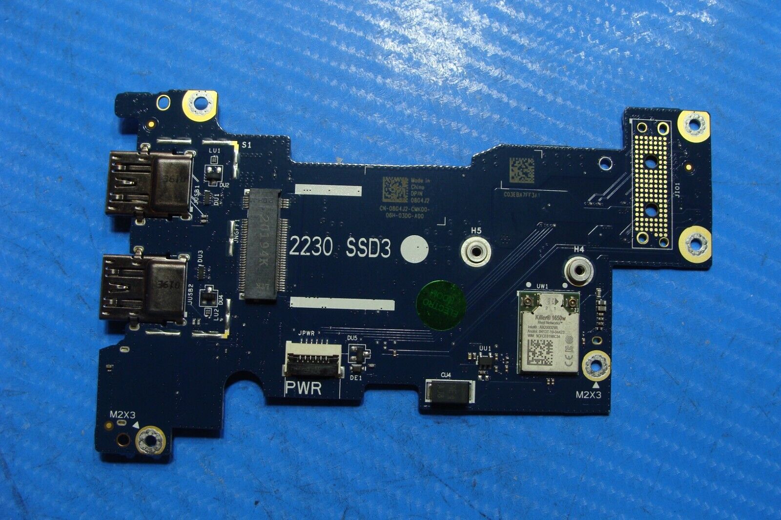 Dell Alienware M15 R3 SSD3 OEM USB Micro SD Reader WiFi Board LS-J523P 8G4J2