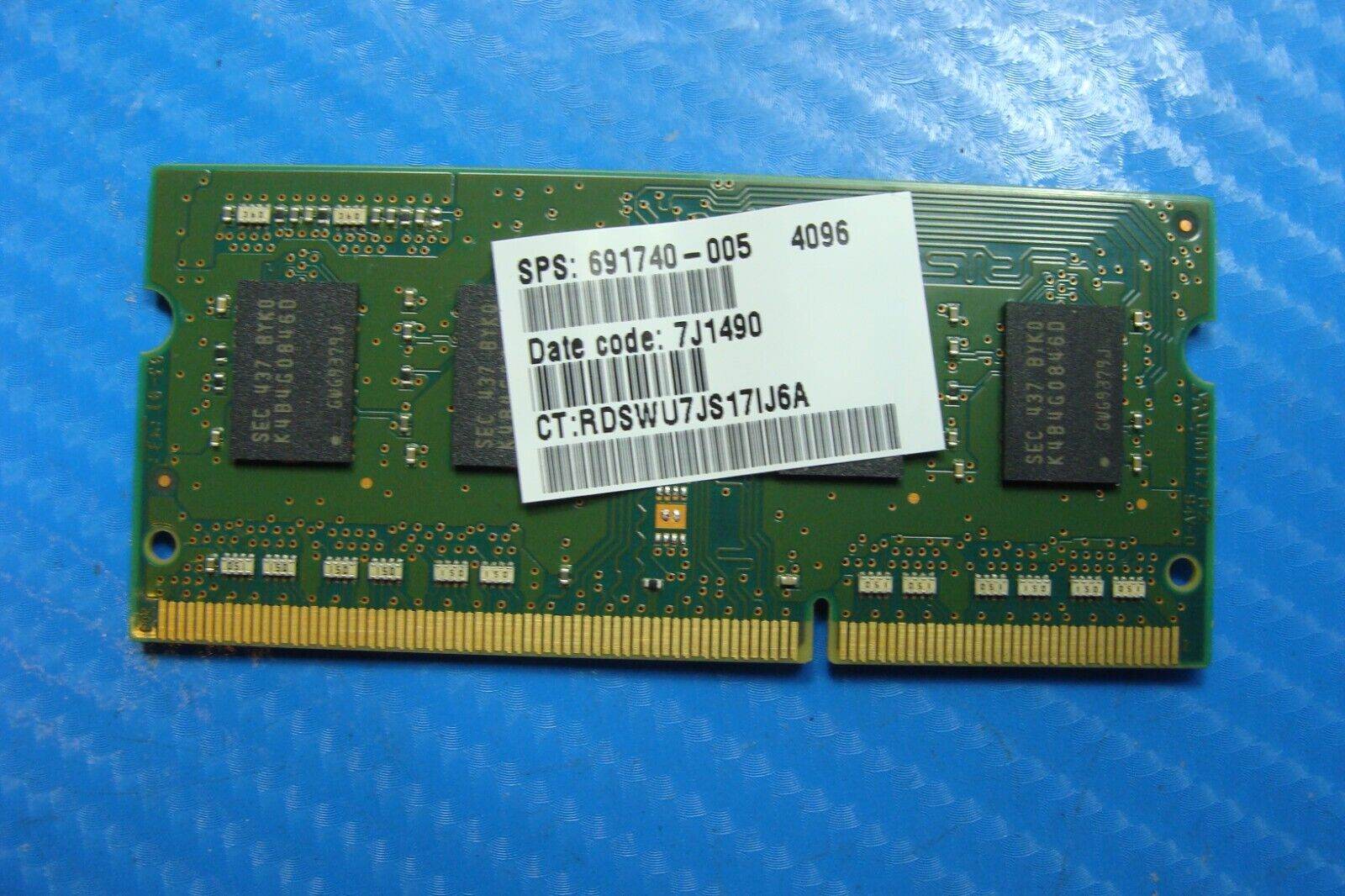HP 15-r053cl Samsung 4Gb pc3l-12800s Memory Ram So-Dimm m471b5173db0-yk0 - Tested Computer Laptop Parts
